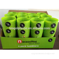 Tumblers PP 4PC plastic (Green 375C) in display box paking #TG1002EG